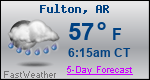 Weather Forecast for Fulton, AR