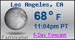 Weather Forecast for Los Angeles, CA