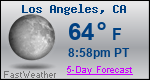 Weather Forecast for Los Angeles, CA