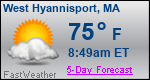 Weather Forecast for West Hyannisport, MA