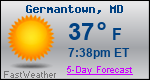 Weather Forecast for Germantown, MD