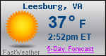 Weather Forecast for Leesburg, VA
