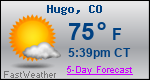 Weather Forecast for Hugo, CO