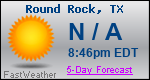 Weather Forecast for Round Rock, TX