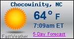 Weather Forecast for Chocowinity, NC