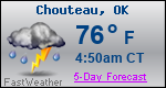 Weather Forecast for Chouteau, OK