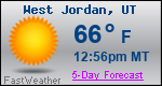 Weather Forecast for West Jordan, UT