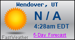 Weather Forecast for Wendover, UT