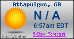 Weather Forecast for Attapulgus, GA