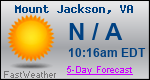 Weather Forecast for Mount Jackson, VA