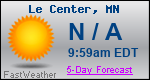 Weather Forecast for Le Center, MN