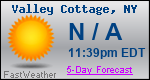 Weather Forecast for Valley Cottage, NY