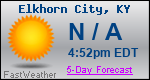 Weather Forecast for Elkhorn City, KY
