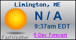 Weather Forecast for Limington, ME