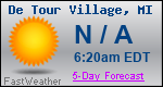 Weather Forecast for De Tour Village, MI