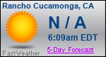 Weather Forecast for Rancho Cucamonga, CA