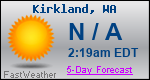 Weather Forecast for Kirkland, WA