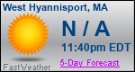 Weather Forecast for West Hyannisport, MA