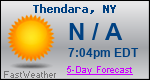 Weather Forecast for Thendara, NY