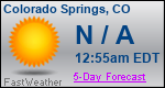 Weather Forecast for Colorado Springs, CO