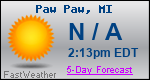 Weather Forecast for Paw Paw, MI