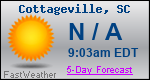 Weather Forecast for Cottageville, SC