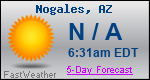 Weather Forecast for Nogales, AZ