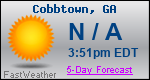 Weather Forecast for Cobbtown, GA