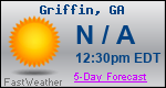Weather Forecast for Griffin, GA