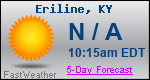 Weather Forecast for Eriline, KY