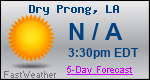 Weather Forecast for Dry Prong, LA