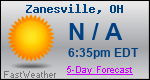 Weather Forecast for Zanesville, OH