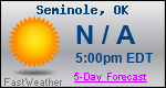 Weather Forecast for Seminole, OK