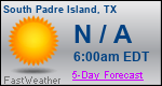 Weather Forecast for South Padre Island, TX