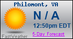 Weather Forecast for Philomont, VA