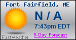 Weather Forecast for Fort Fairfield, ME