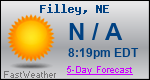 Weather Forecast for Filley, NE