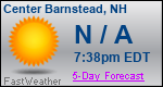 Weather Forecast for Center Barnstead, NH