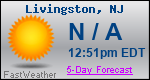 Weather Forecast for Livingston, NJ