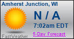 Weather Forecast for Amherst Junction, WI