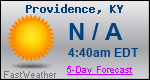 Weather Forecast for Providence, KY