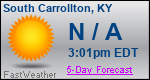 Weather Forecast for South Carrollton, KY
