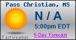Weather Forecast for Pass Christian, MS