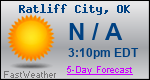 Weather Forecast for Ratliff City, OK