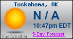 Weather Forecast for Tuskahoma, OK