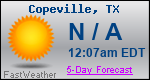 Weather Forecast for Copeville, TX