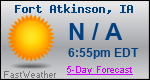 Weather Forecast for Fort Atkinson, IA
