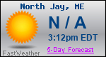 Weather Forecast for North Jay, ME