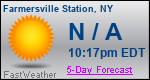 Weather Forecast for Farmersville Station, NY