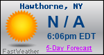 Weather Forecast for Hawthorne, NY
